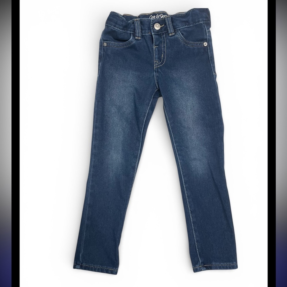 Cat & Jack Girls Dark Blue Jeggings